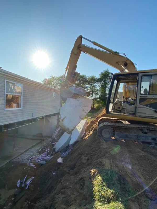 Demolition of house
